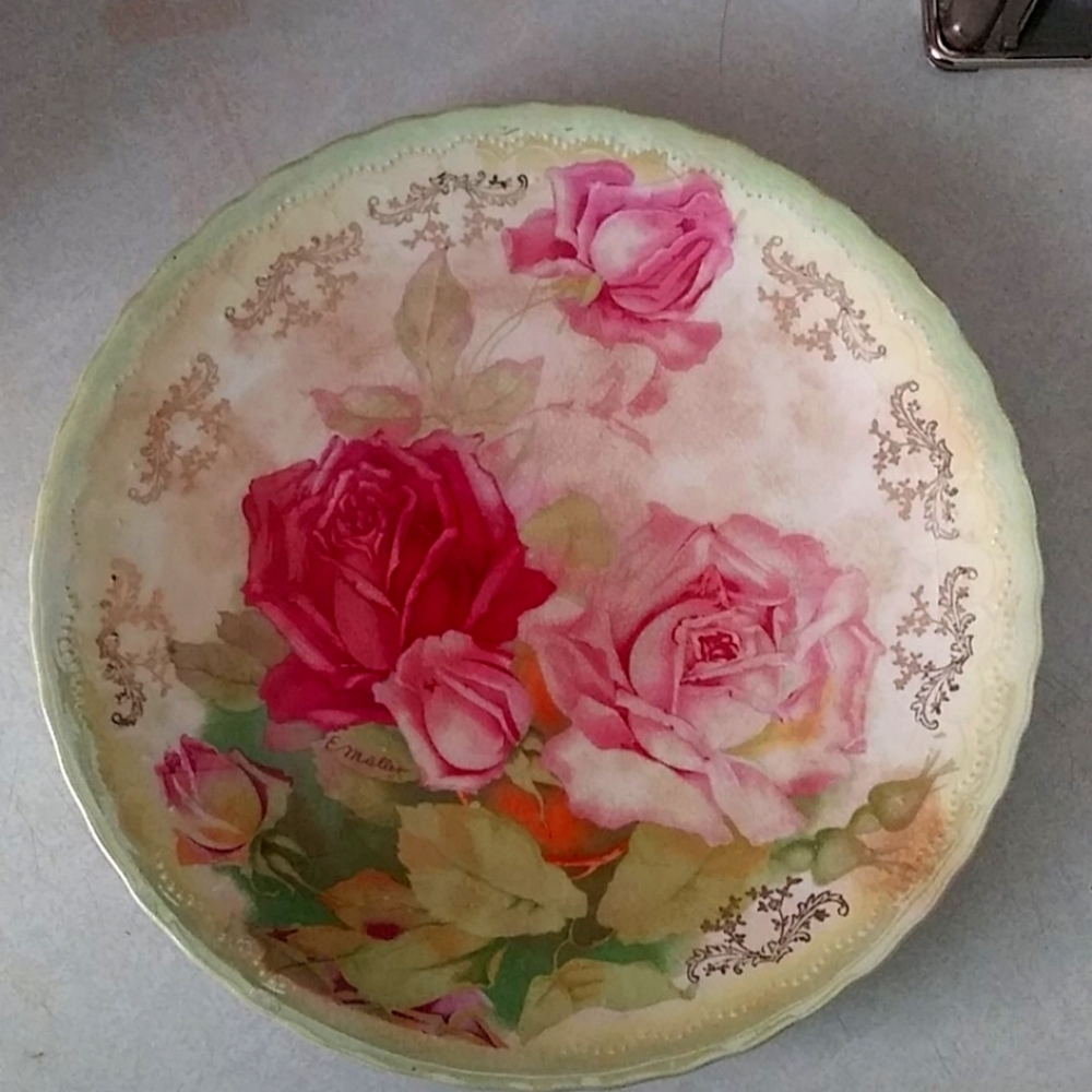 Decor flower plate